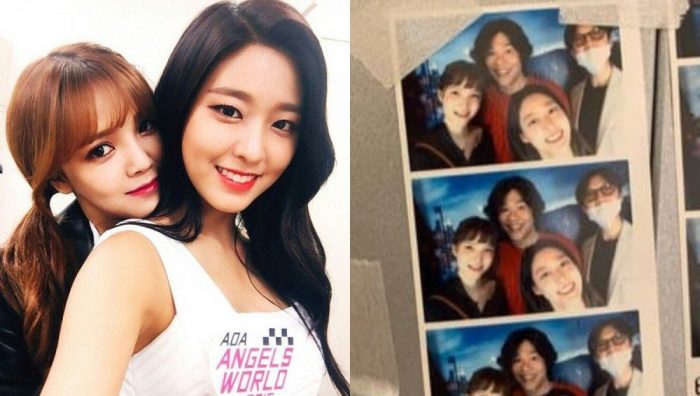Совместные фотографии Джимин и Сольхён AOA обсуждаются нетизенами