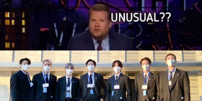"BTS - необычные посетители Генассамблеи ООН. Зачем они там?": "The Late Late Show" удалили "спорное" видео