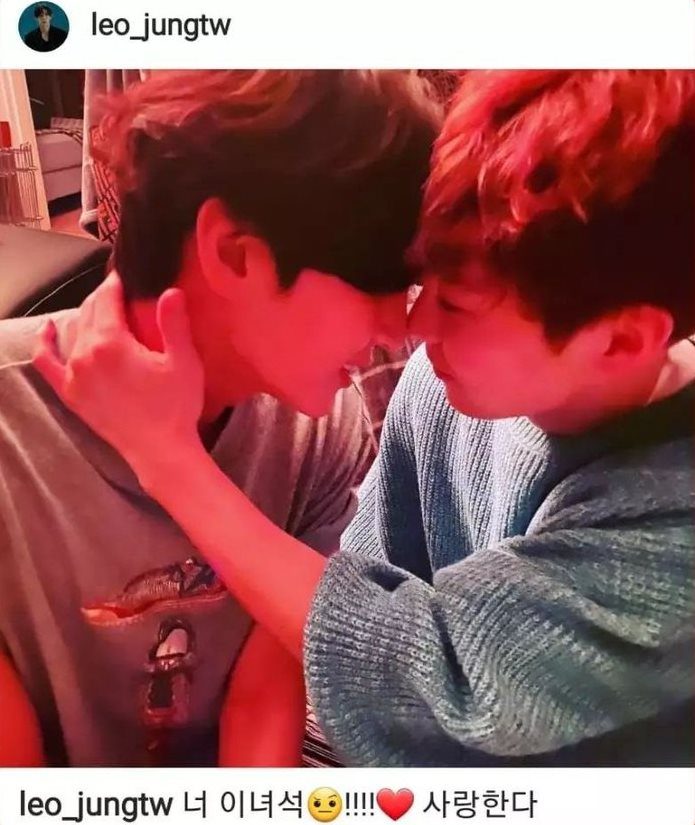 Сюмин (EXO) и Лео (VIXX) показали свою любовь друг к другу в Instagram