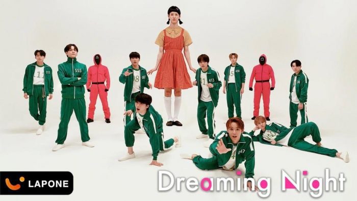 JO1 станцевали "Dreaming Night" в костюмах из "Игры в кальмара"
