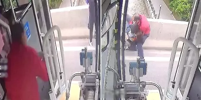 Водитель автобуса спас женщину, пытавшуюся спрыгнуть с моста с маленьким ребёнком на руках