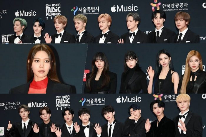Звёзды на красной дорожке Mnet Asian Music Awards 2021