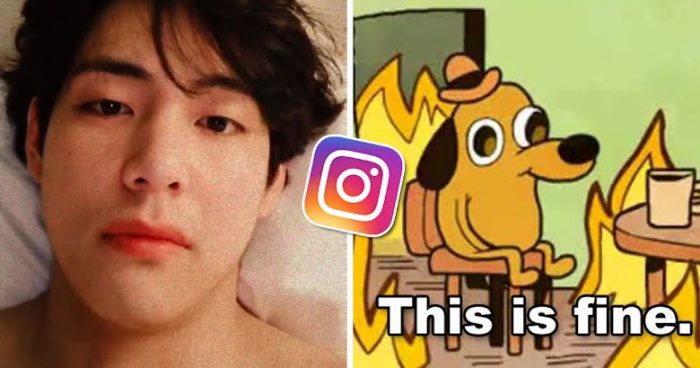 Оголенные сторис Ви из BTS в Instagram - реакции нетизенов