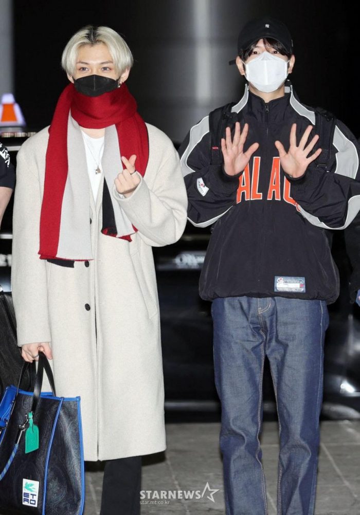 Stray Kids демонстрируют модные луки в аэропорту Инчхон впервые за 2 года