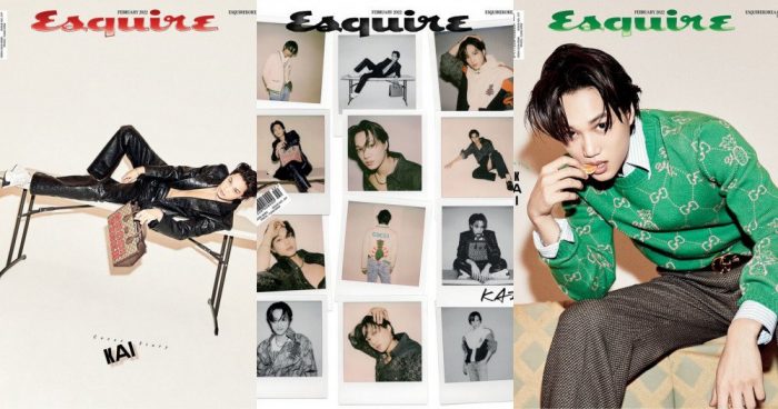 Кай появился на обложке журнала «Esquire Korea» демонстрируя новую коллекцию Gucci Tiger