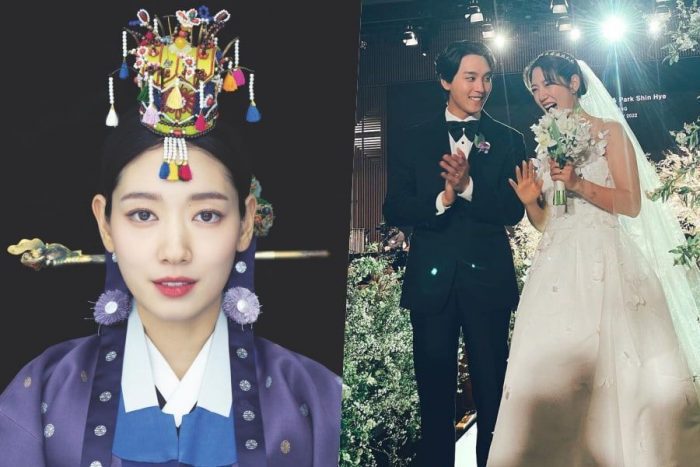 Пак Шин Хе благодарит за поздравления со свадьбой + друзья молодожёнов делятся фотографиями с церемонии