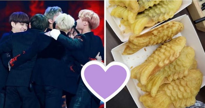 BTS встретились ради сладких булочек в виде рыбок