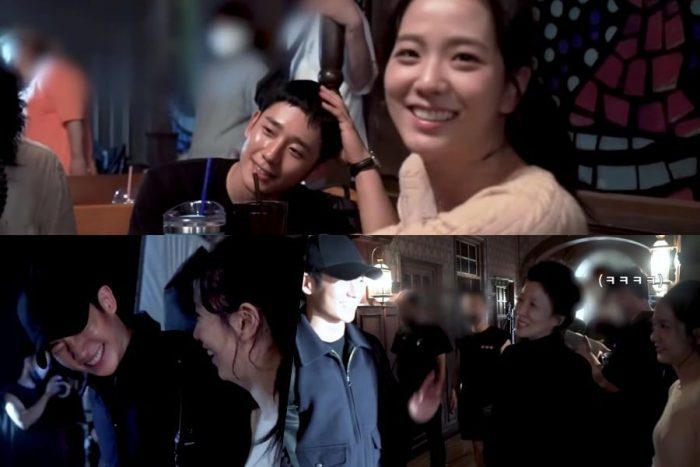 Чон Хэ Ин, Джису из BLACKPINK и другие подшучивают друг над другом во время съемок сцены взрыва в «Подснежнике»