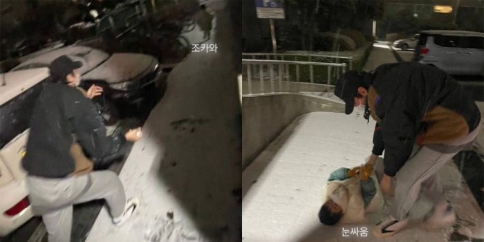 Ли Кван Су устроил погоню по снегу за своим племянником в стиле Running Man