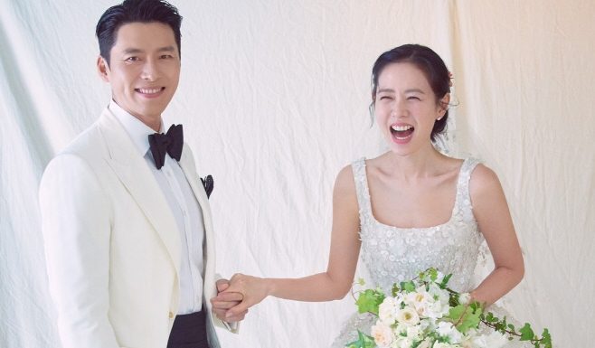 Хён Бин и Сон Е Джин опубликовали фото со свадебной фотосессии