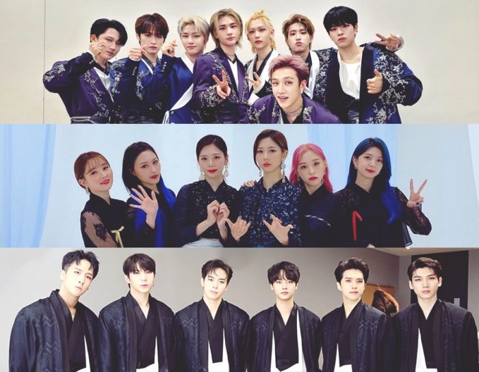 13 k-pop групп, которые выступали в ханбоке