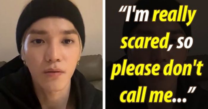 «Я правда напуган» – Тэён (NCT) обратился к сасэнам, которые ему звонят, во время прямого эфира в Инстаграм