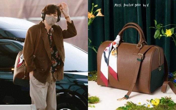 Нетизены хвалят модный образ Ви (BTS) с сумкой собственного дизайна 