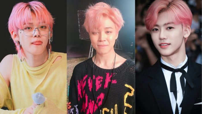 Айдолы-мужчины, которые выглядят мило с розовым цветом волос
