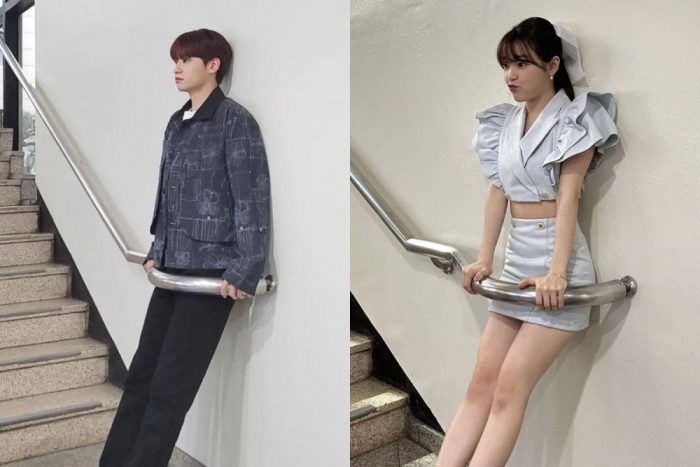 Айдолы нашли забавное место для фото на Music Bank