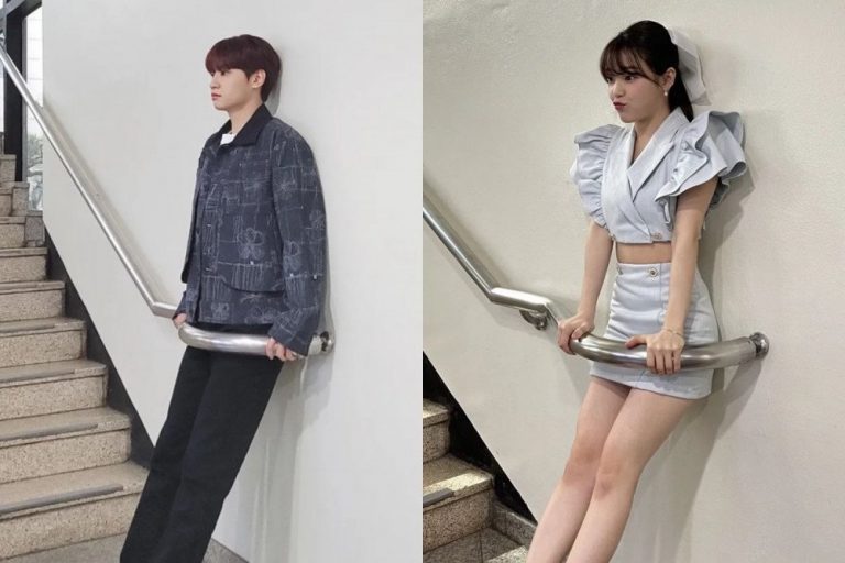 Вонхо выполнил челлендж с перилами лестницы на Music Bank