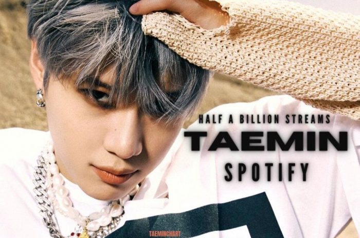 Тэмин из SHINee достиг отметки в 500 миллионов стримов на Spotify