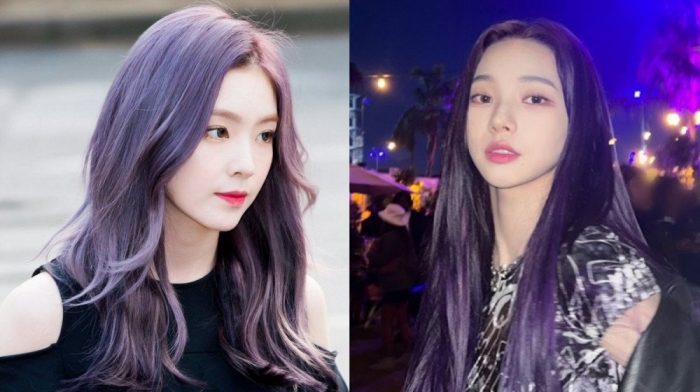 Айрин (Red Velvet) против Карины (aespa): кому фиолетовый цвет волос идет лучше