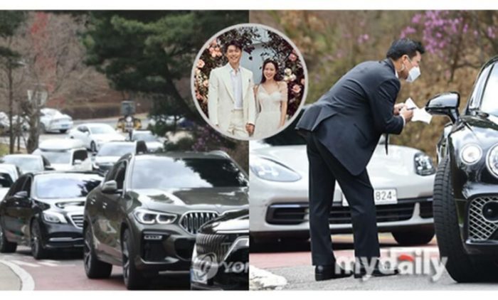 Серия суперкаров на свадьбе Хён Бина и Сон Е Джин ошеломила нетизенов