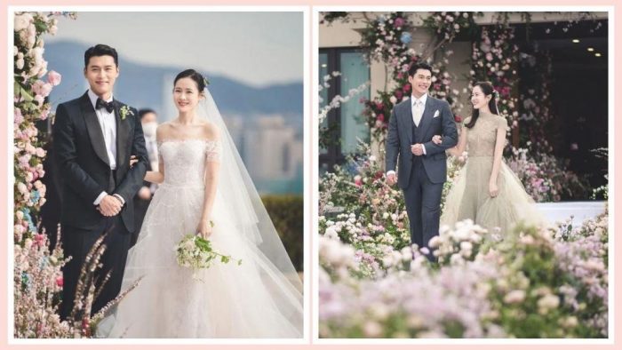 Вот еще фотографии со свадьбы Хён Бина и Сон Е Джин