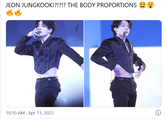 Поклонники в восторге от потрясающей внешности и пропорций тела Чонгука из BTS после просмотра его фотографий с концерта PTD в Лас-Вегасе