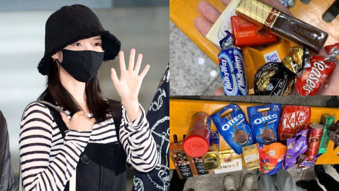 По прибытии в Корею АйЮ подарила фанатам сладости, купленные в Каннах + аэропортные фото