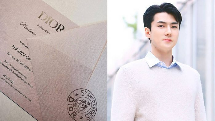 Мастер фансайта Сехуна из EXO получила личное приглашение на показ мод Dior Fall