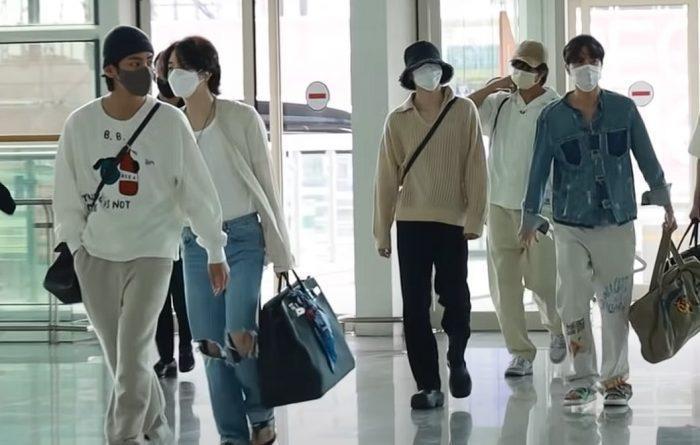 BTS отправились в США: Видео с аэропорта