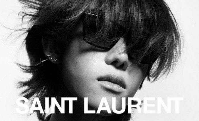 LØREN выбран в качестве рекламной модели для рекламной кампании очков Saint Laurent 2022 года