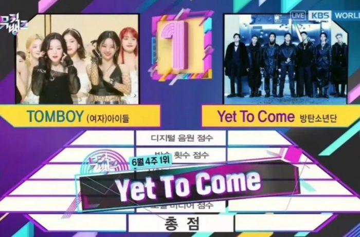 6-я победа BTS с "Yet To Come" на Music Bank + выступления Наён, (G)I-DLE, ENHYPEN, KARD, PENTAGON и других