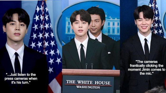 Фанаты заметили внимание к Чимину из BTS со стороны прессы во время речи в Белом доме