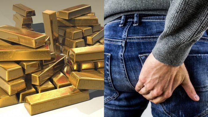 Мужчина в возрасте 50 лет арестован и оштрафован за контрабанду золотых слитков в ягодицах