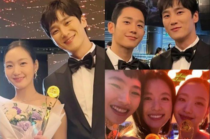 Чон Хэ Ин, Ким Го Ын, Ан Бо Хён и другие за кулисами Blue Dragon Series Awards