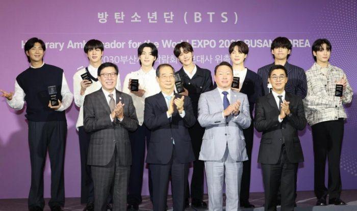 BTS официально назначены почетными послами Busan World Expo 2030
