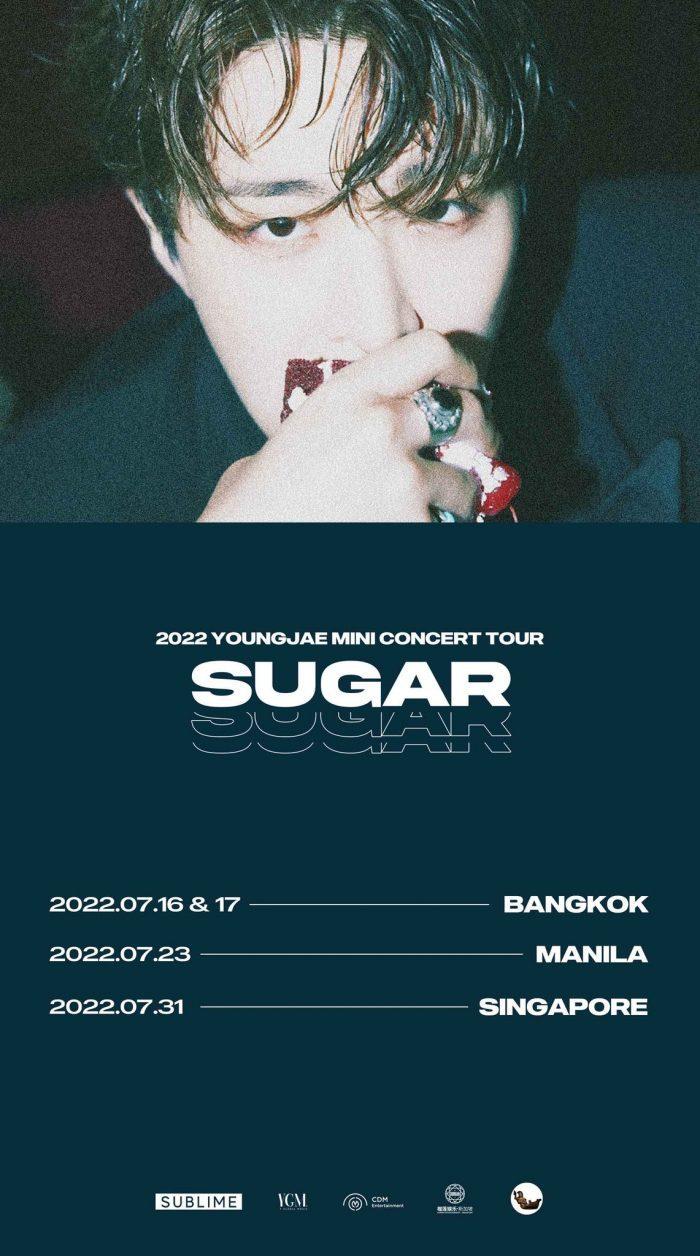 Ёнджэ из GOT7 объявляет даты и города проведения мини-концертного тура "SUGAR" в 2022 году