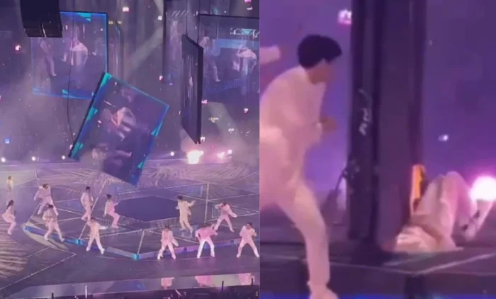 Огромный экран упал на танцоров во время концерта гонконгской группы Mirror + один из танцоров в тяжёлом состоянии