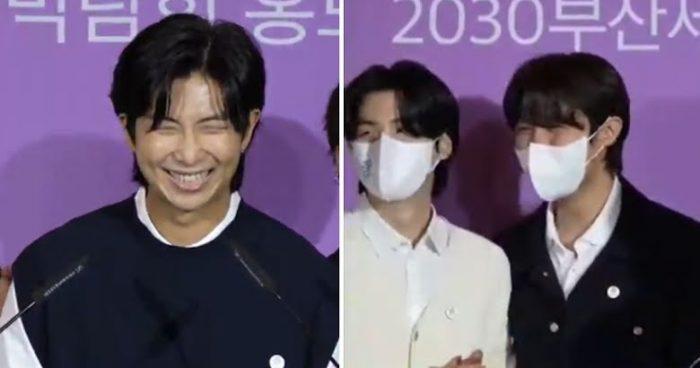 RM из BTS рассмешил всех на церемонии EXPO 2030 BUSAN