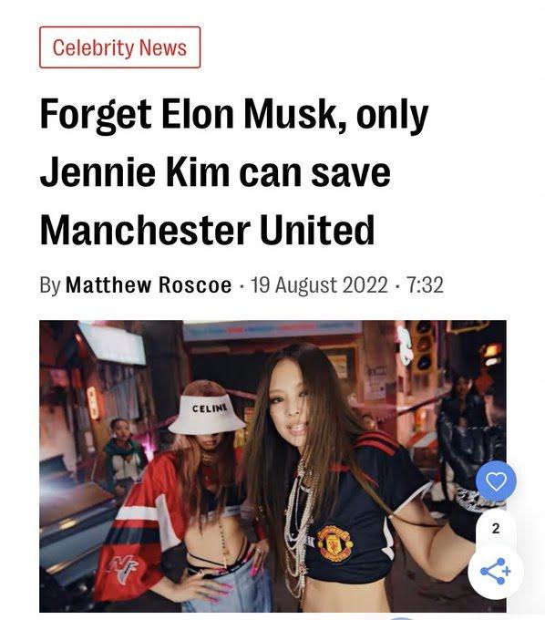 <strong>Почему Дженни из </strong><strong>BLACKPINK набирает популярность среди фанатов «Манчестер Юнайтед»</strong>
