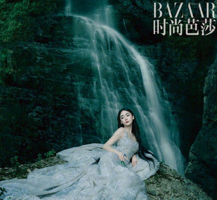 Таинственная Анджела Бейби для Harper’s Bazaar
