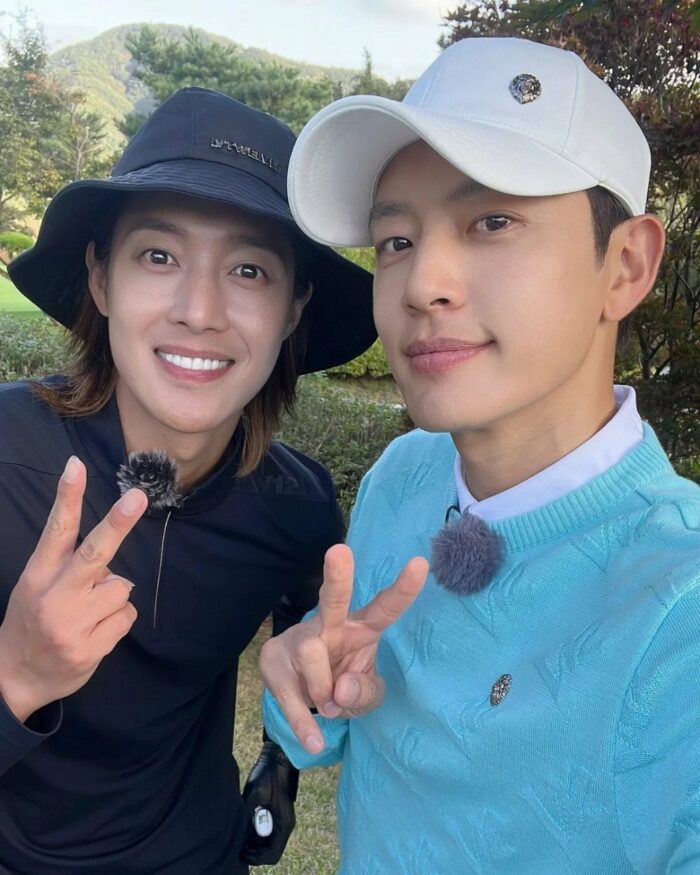 Ким Хён Джун провел время с Se7en за игрой в гольф