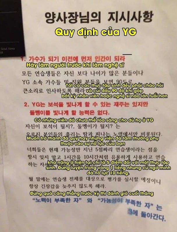 Советы трейни от YG Entertainment