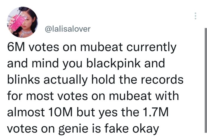 "С 1,7 миллионов голосов до 92 тысяч?" Фанаты возмущены отзывом 1,6 миллионов голосов за BLACKPINK на 2022 Genie Music Awards
