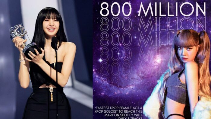 Лиса из BLACKPINK становится первым и единственным азиатским артистом и самой быстрой исполнительницей, достигшей отметки в 800 млн прослушиваний на Spotify!