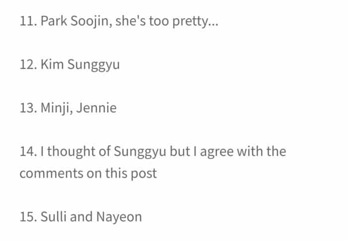 Нетизенов спросили, форму лица какого K-Pop айдола или актера они считают самой красивой