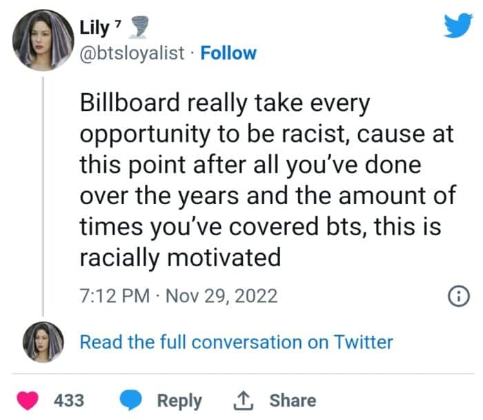 Фанаты BTS раскритиковали Billboard за “расистский” пост в соцсети 