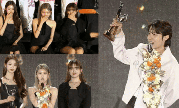 Моменты Golden Disc Awards 2023: Джей-Хоуп получил награду от имени BTS, IVE попали в противоречивую ситуацию за "неискренность" и другое