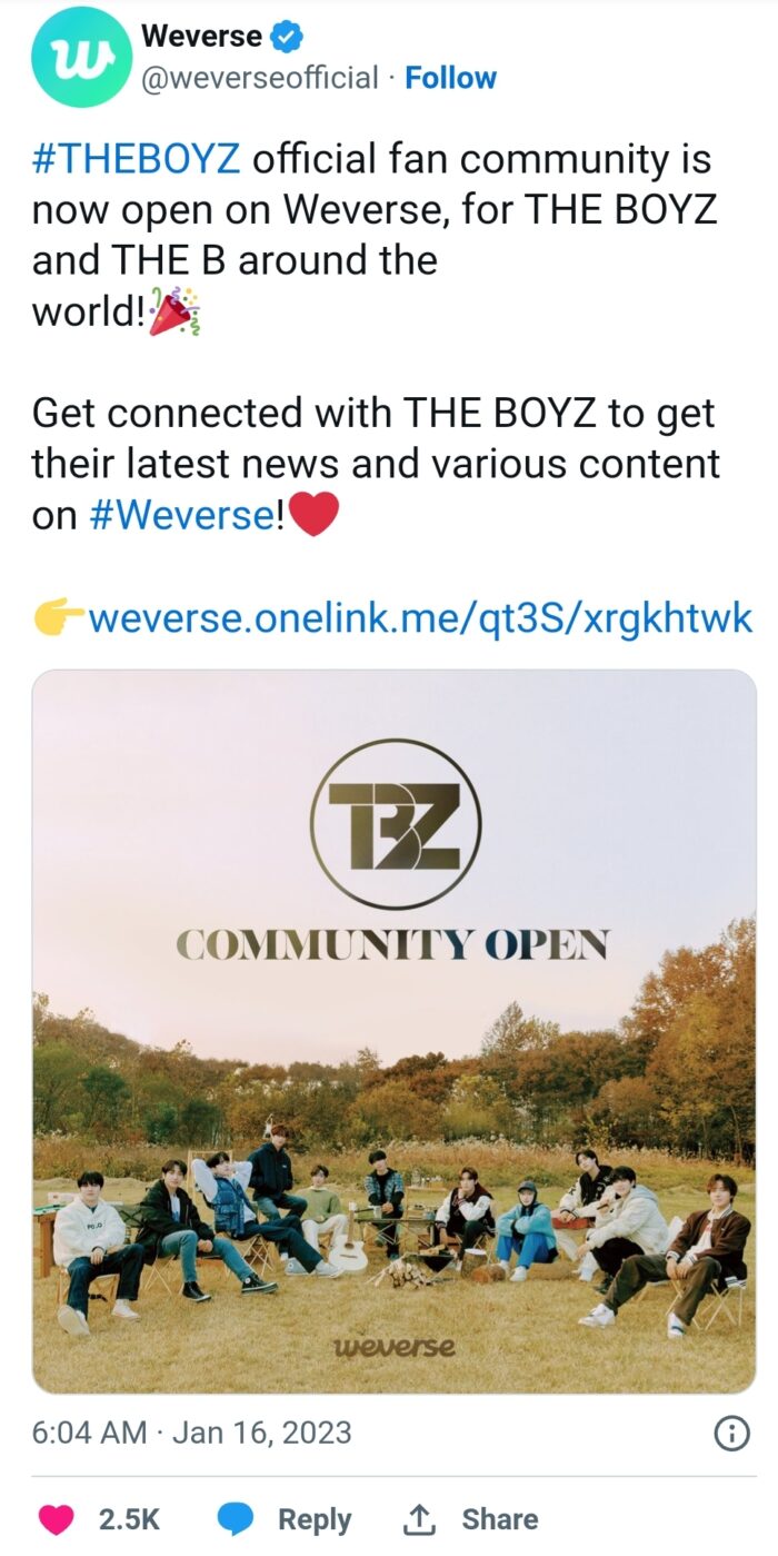 THE BOYZ официально присоединились к Weverse