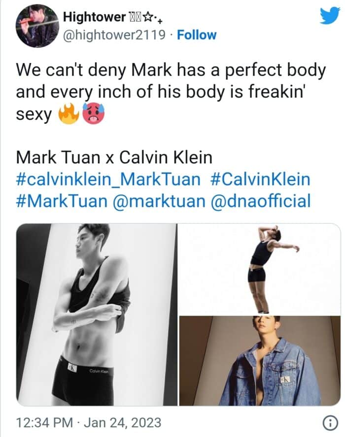 Марк Туан из GOT7 ошеломил фанатов горячими фото для Calvin Klein