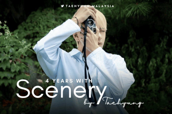 Фанаты отмечают 4 года с выхода песни "Scenery" Ви из BTS