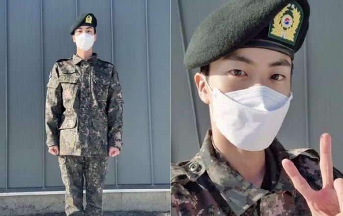 Фанаты утверждают, что Джин из BTS мог повредить плечо в армии